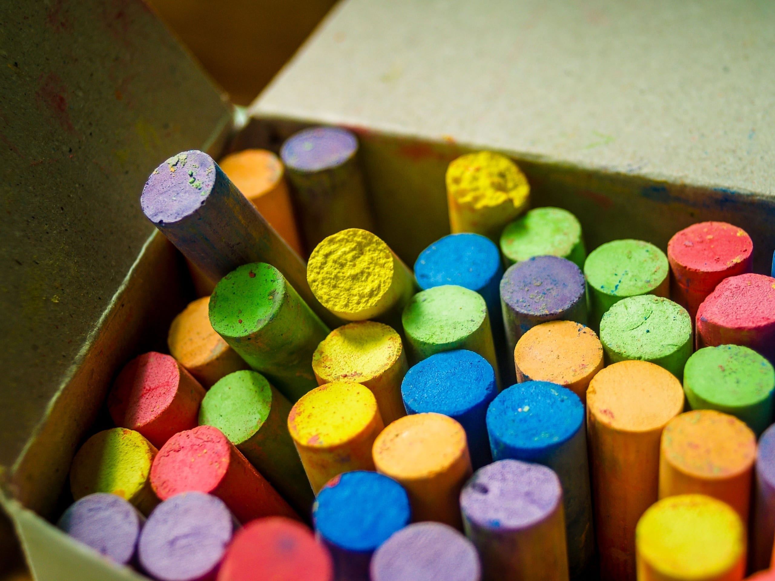 colourful chalks created in chalk making business