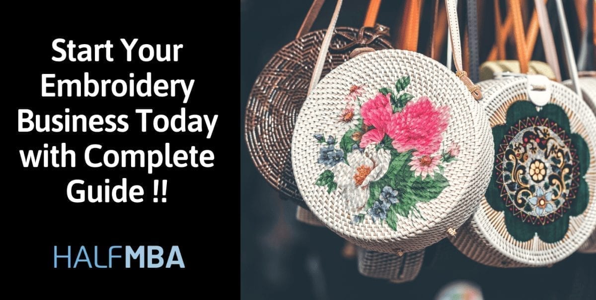 Starting your own embroidery business  visit half mba Starting your own embroidery business  visit half mba